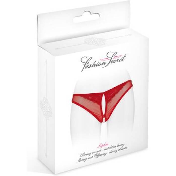 Трусики з перлинами і доступом Fashion Secret Sophie Red