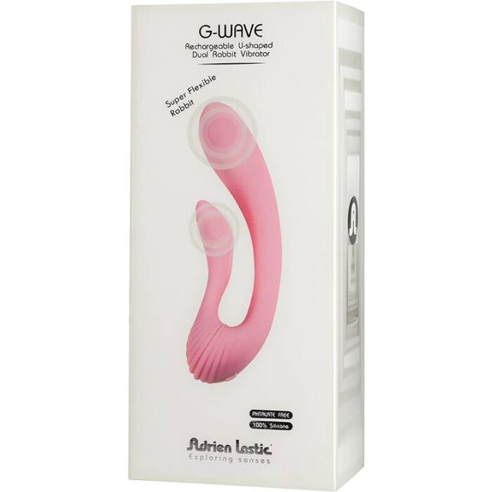 Вібратор Adrien Lastic G-wave вагінально-кліторальний, 2 мотори, універсальний