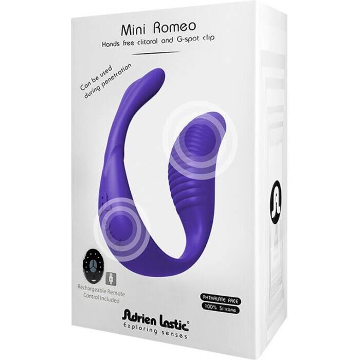 Вібратор для пар Adrien Lastic Mini Romeo II з пультом LRS і двома моторчиками