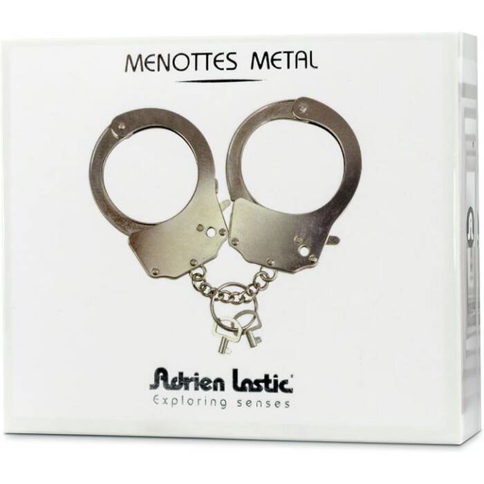 Наручники металеві Adrien Lastic Handcuffs Metallic (поліцейські)