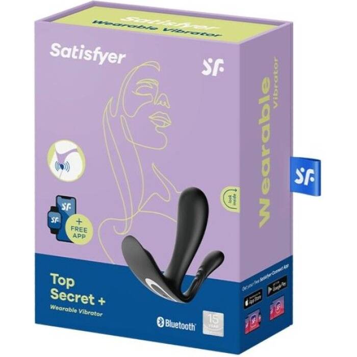 Подвійний смарт-вібратор у трусики Satisfyer Top Secret+ Black