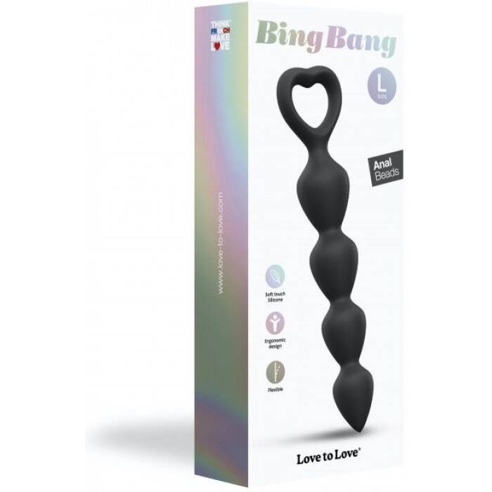 Анальний ланцюжок Love To Love BING BANG L - BLACK ONYX