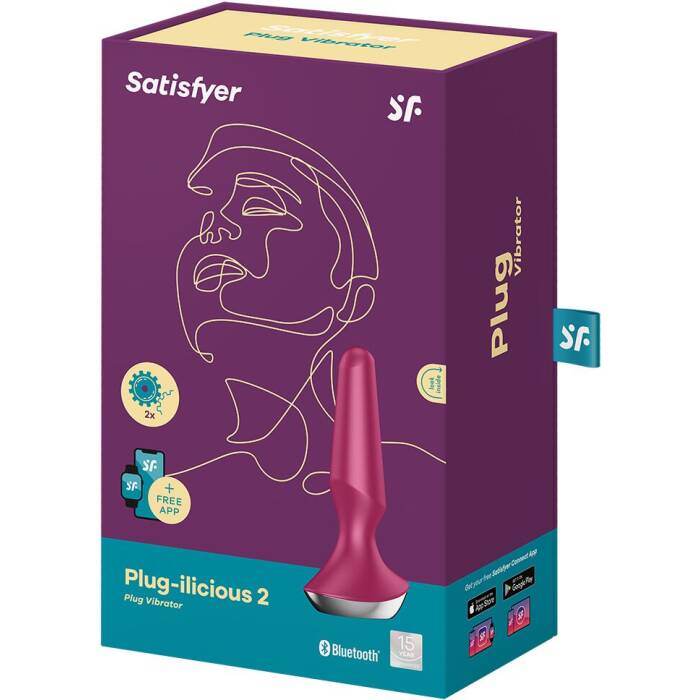 Анальна смарт-вібропробка Satisfyer Plug-ilicious 2 Berry