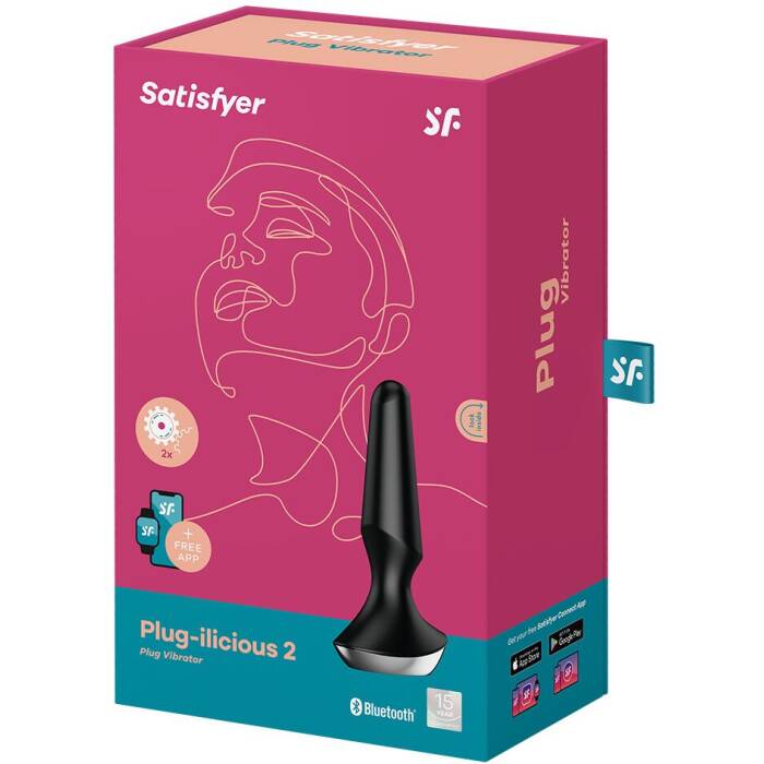 Анальна смарт-вібропробка Satisfyer Plug-ilicious 2 Black