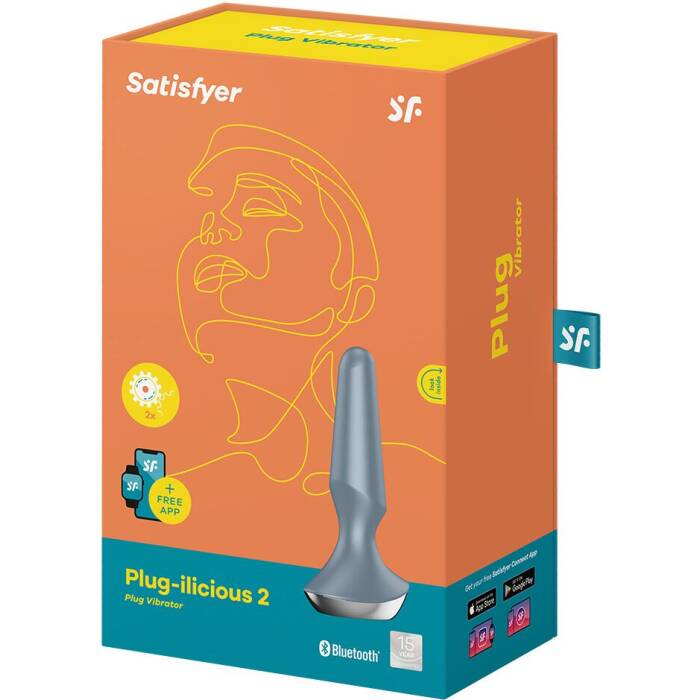 Анальна смарт-вібропробка Satisfyer Plug-ilicious 2 Ice Blue