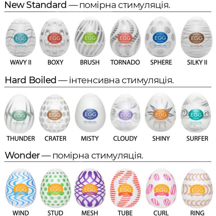 Мастурбатор-яйце Tenga Egg Misty (туманний)