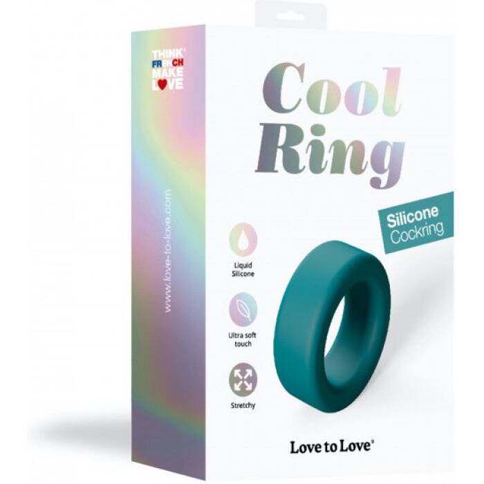 Ерекційне кільце широке Love To Love COOL RING - TEAL ME