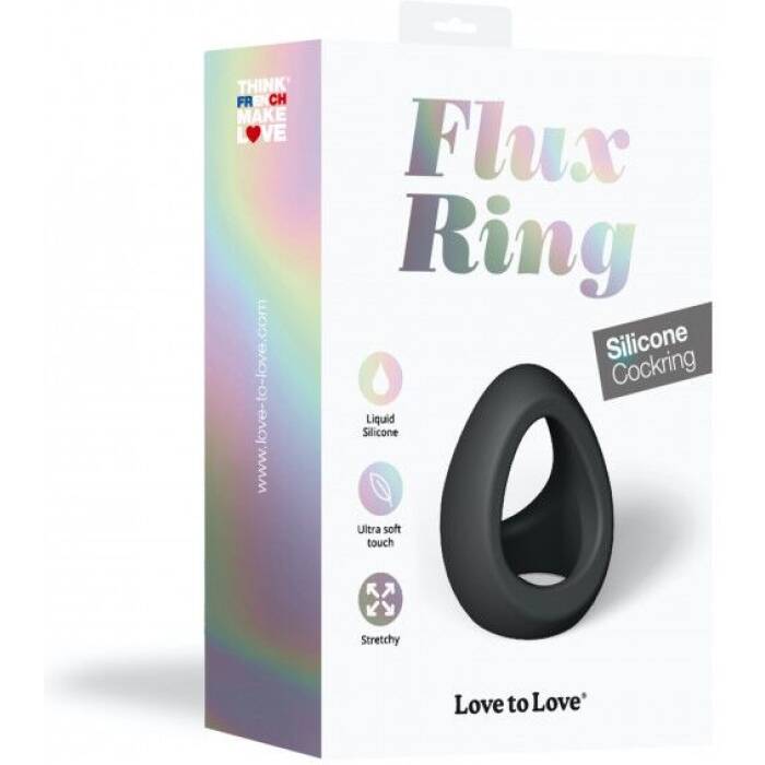 Ерекційне кільце подвійне Love To Love FLUX RING - BLACK ONYX