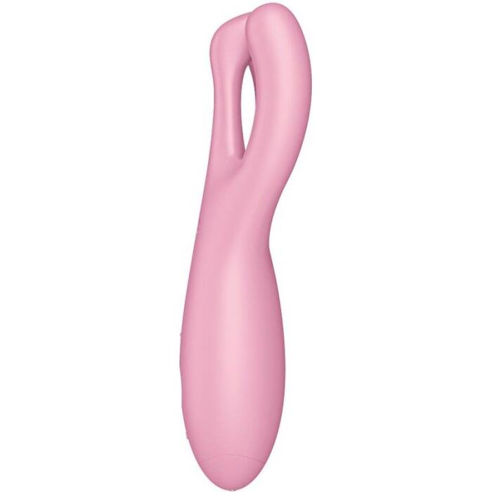 Кліторальний смарт-вібратор Satisfyer Threesome 4 Pink з трьома пальчиками