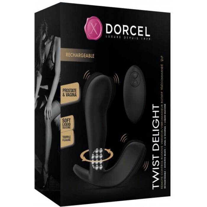 Універсальний вібратор з перлинним масажем Dorcel TWIST DELIGHT