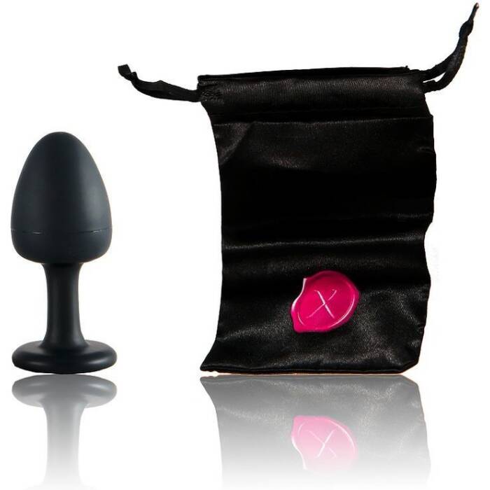 Анальна пробка Dorcel Geisha Plug Ruby M з кулькою всередині, створює вібрації, макс. діаметр 3,2см