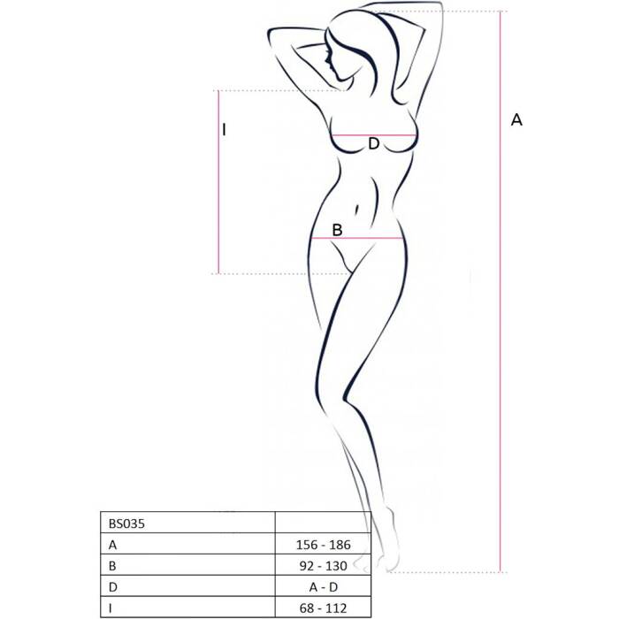 Бодістокінг Passion BS035 red, боді, імітація топа і трусиків