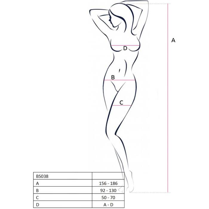 Бодістокінг Passion BS038 white, комбінезон, імітація панчіх і пояса