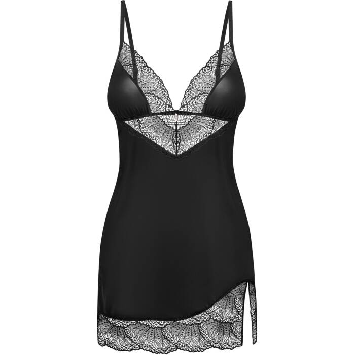 Пеньюар і трусики Obsessive Lobellis chemise & thong M/L