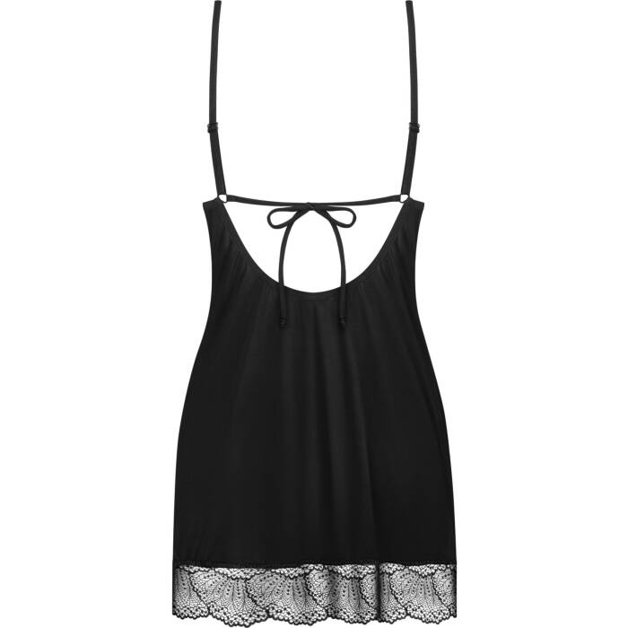 Пеньюар і трусики Obsessive Lobellis chemise & thong M/L