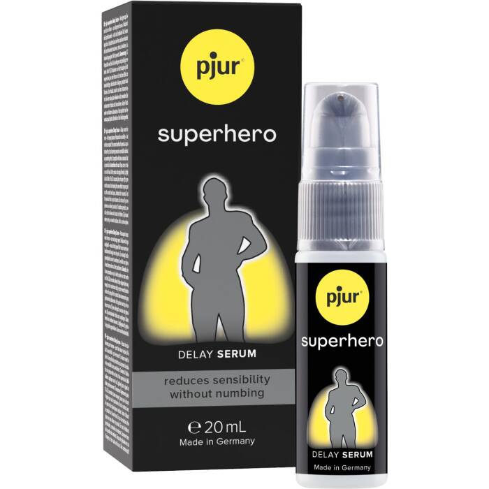 Пролонгувальний гель pjur Superhero Serum 20 мл, створює невидиму плівку, що знижує чутливість