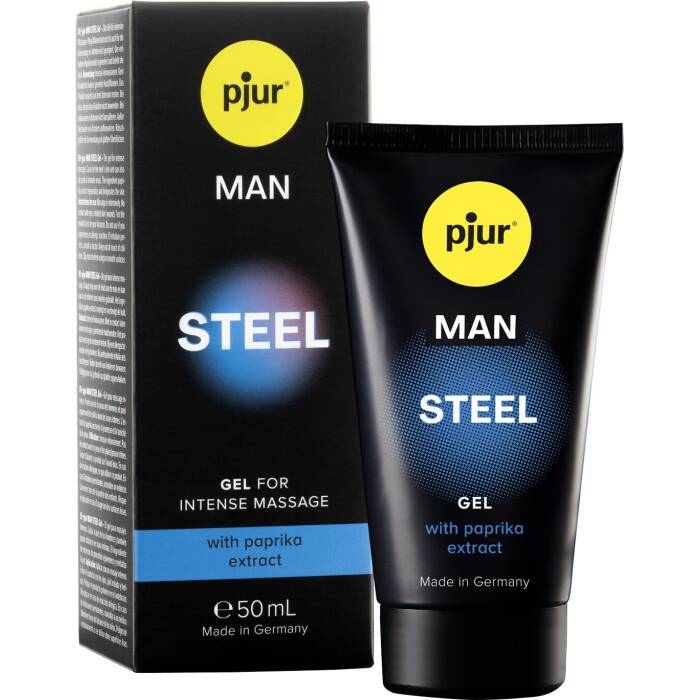 Гель для пеніса стимулювальний pjur MAN Steel Gel 50 ml з екстрактом паприки та ментолом