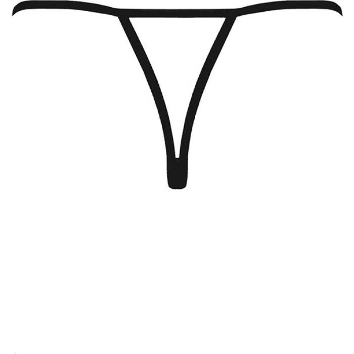 Трусики мереживні з доступом Passion Exclusive VIOLANTE THONG L/XL, black