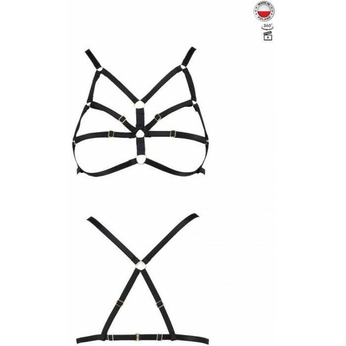 Бюстгальтер-стрепы Passion Exclusive ARMANDA BRA XXL/XXXL, black