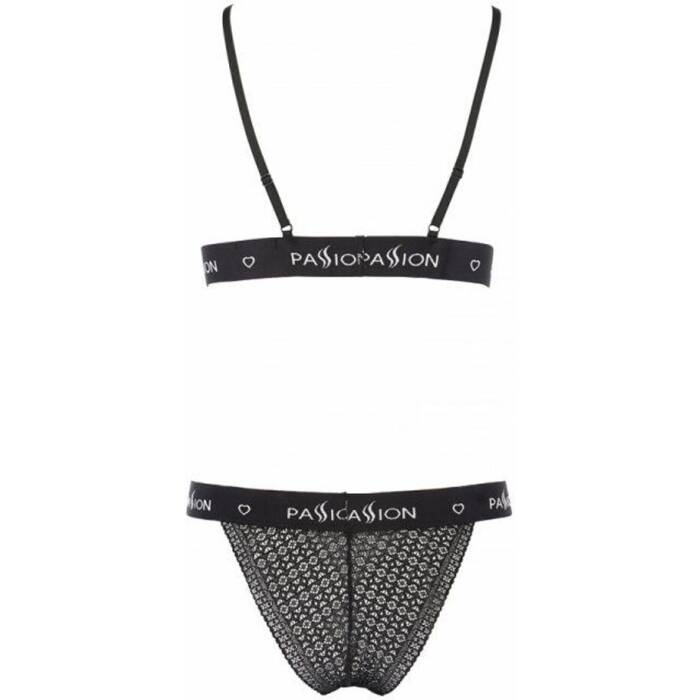 Комплект білизни Passion Exclusive GLAMISS SET XXL/XXXL, black