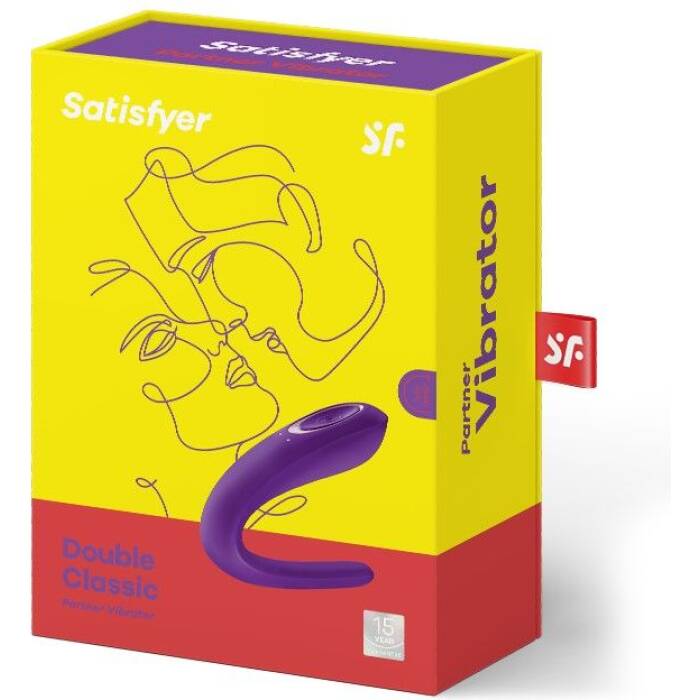 Вібратор для пар Satisfyer Double Classic з одним моторчиком