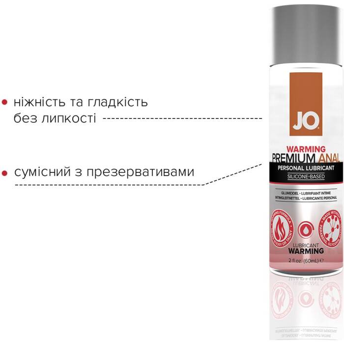 Лубрикант на силіконовій основі JO ANAL PREMIUM — WARMING (60 мл)