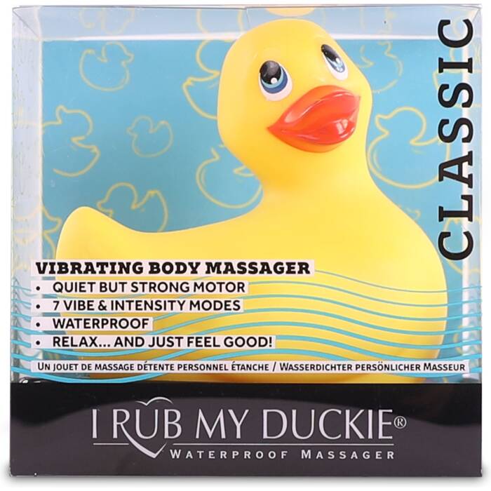 Вібромасажер качечка I Rub My Duckie - Classic Yellow v2.0, скромняжка