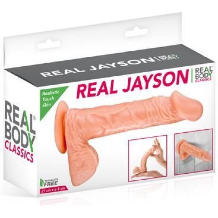 Фалоімітатор Real Body — Real Jayson Flesh, TPE, діаметр 4 см