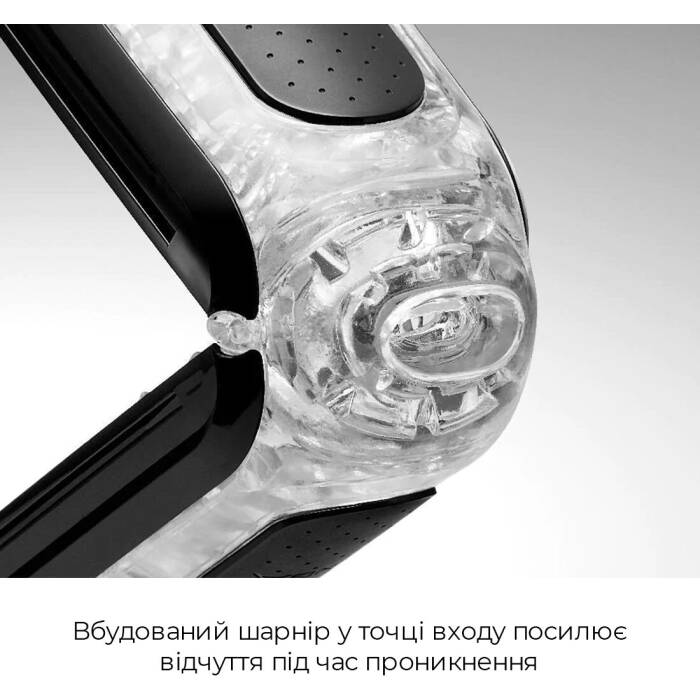 Мастурбатор Tenga Flip Zero Black, змінна інтенсивність стимуляції, розкладний