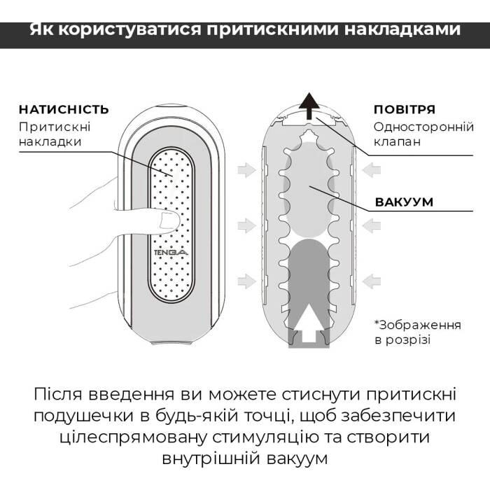 Вібромастурбатор Tenga Flip Zero Electronic Vibration White, змінна інтенсивність, розкладний