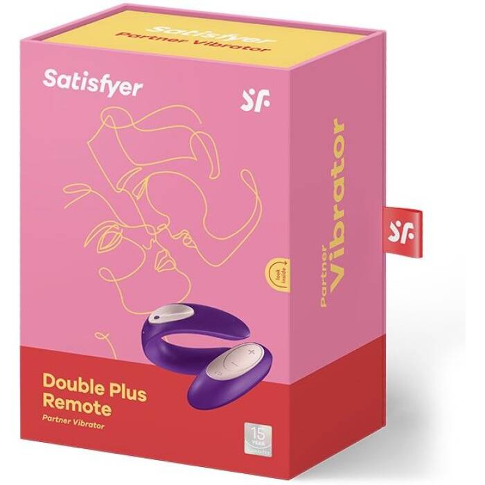 Вібратор для пар Satisfyer Double Plus Remote з пультом ДК та двома моторчиками