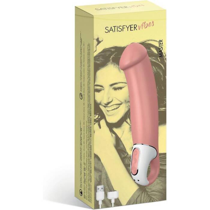 Потужний вібратор Satisfyer Vibes Master, гнучкий літій силікон, 12 режимів роботи, діаметр 46 мм