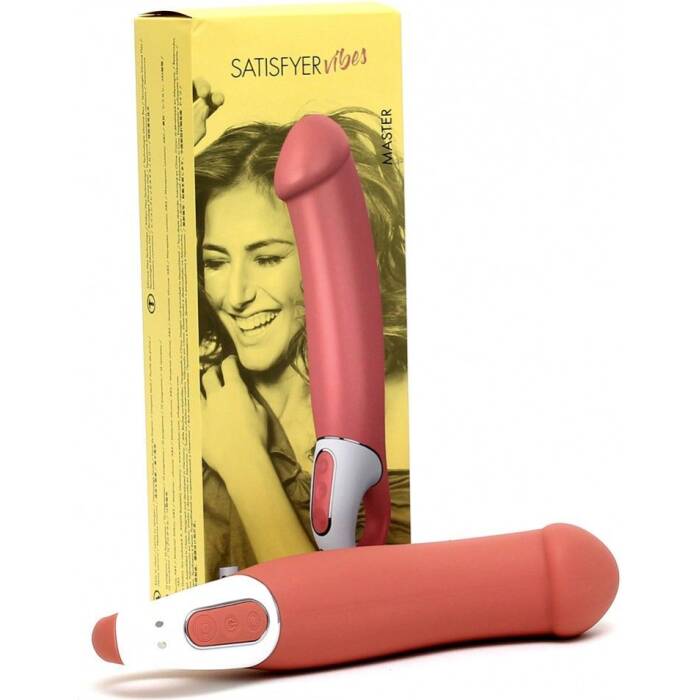 Потужний вібратор Satisfyer Vibes Master, гнучкий літій силікон, 12 режимів роботи, діаметр 46 мм