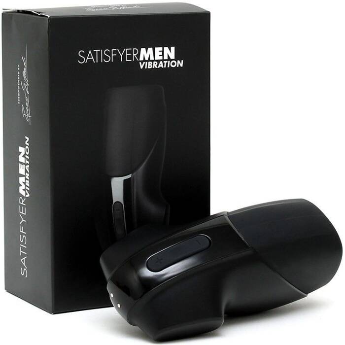 Мастурбатор Satisfyer Men Vibration імітатор мінету з вібрацією, стимуляція головки