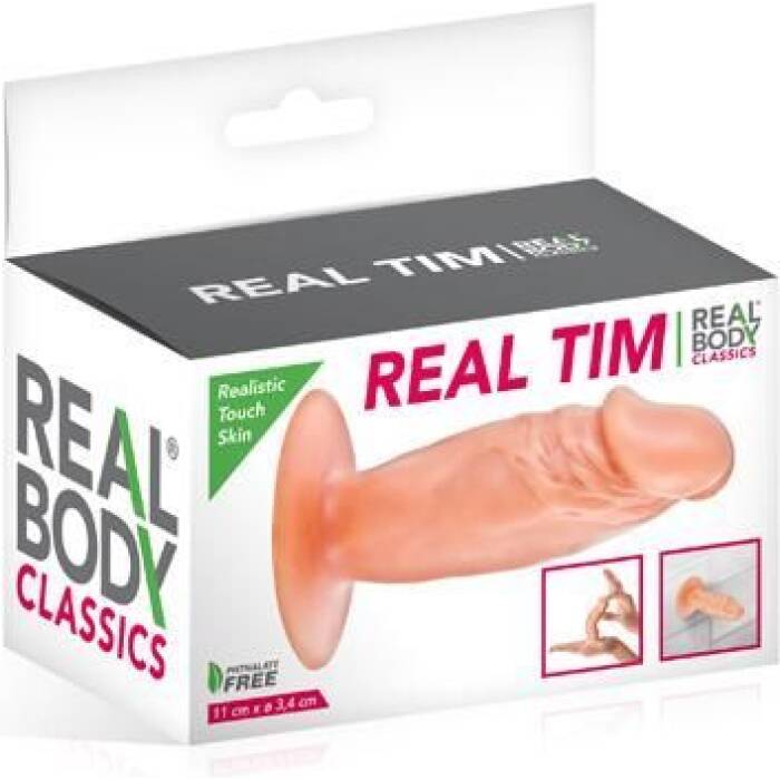 Фалоімітатор Real Body — Real Tim Flash, TPE, діаметр 3,4 см