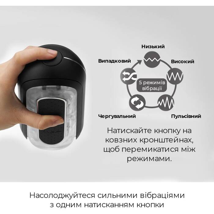 Вібромастурбатор Tenga Flip Zero Electronic Vibration Black, змінна інтенсивність, розкладний