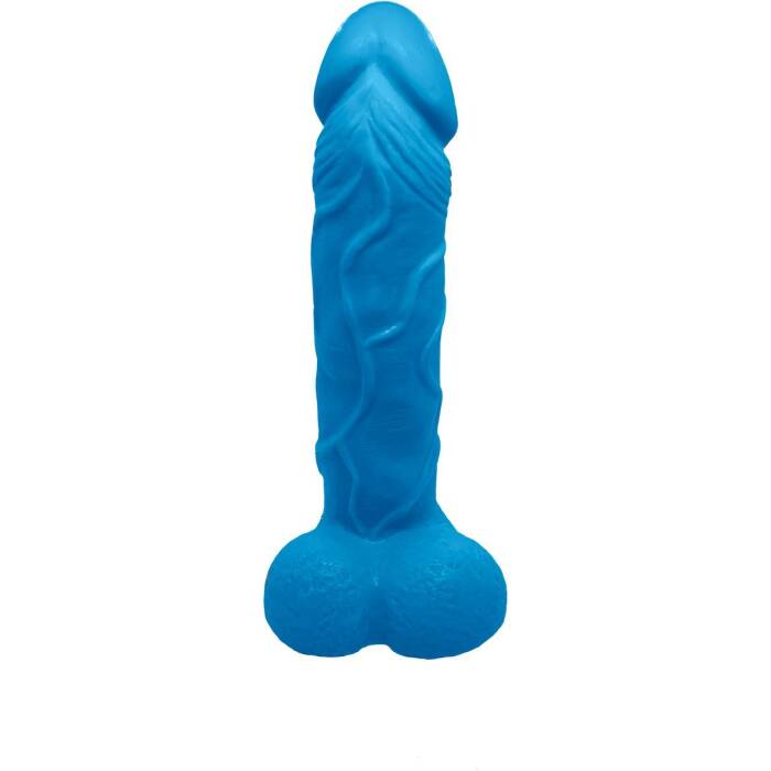 Крафтове мило-член із присоскою Чистий Кайф Blue size L, натуральне