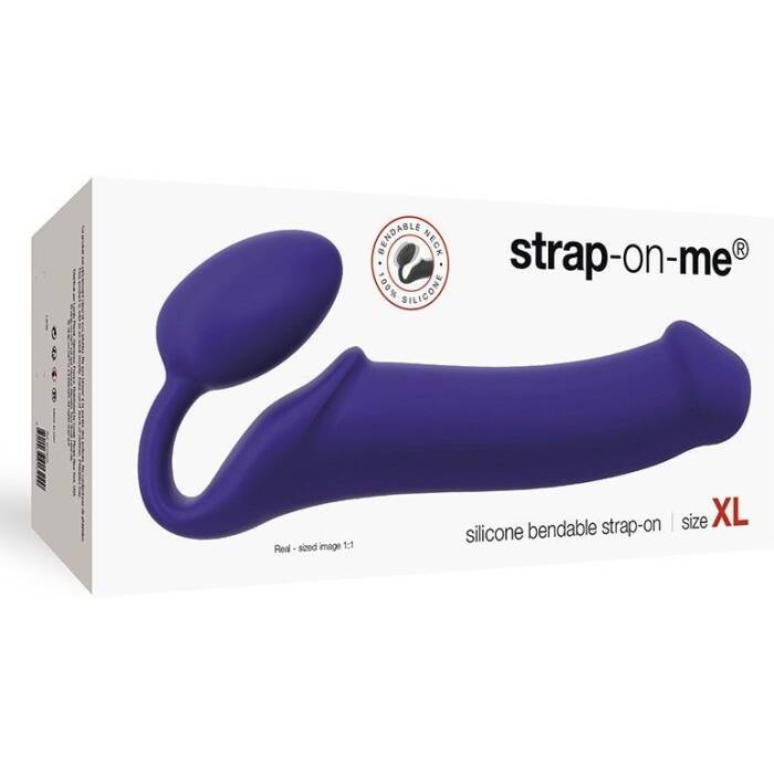 Безремінний страпон Strap-On-Me Violet XL, повністю регульований, діаметр 4,5 см