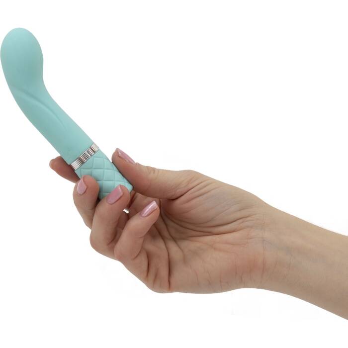 Розкішний вібратор Pillow Talk - Racy Teal з кристалом Сваровські для точки G, подарункове паковання