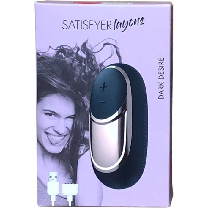 Потужний вібратор Satisfyer Lay-On - Dark Desire, водонепроникний, 15 режимів роботи