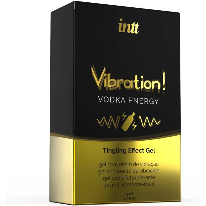 Рідкий вібратор Intt Vibration Vodka (15 мл), густий гель, дуже смачний, діє до 30 хвилин