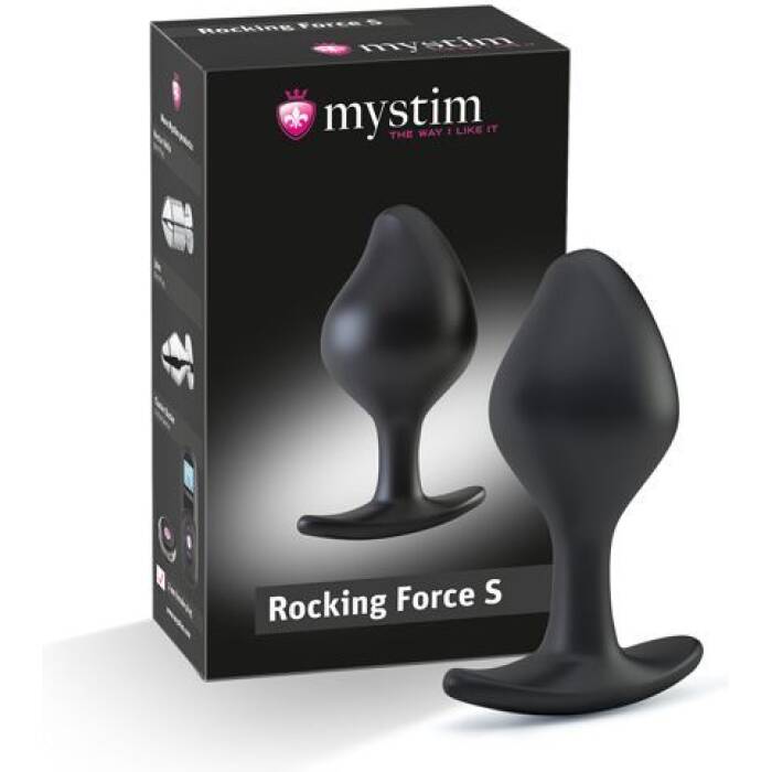 Силіконова анальна пробка Mystim Rocking Force S для електростимулятора, діаметр 3,7 см