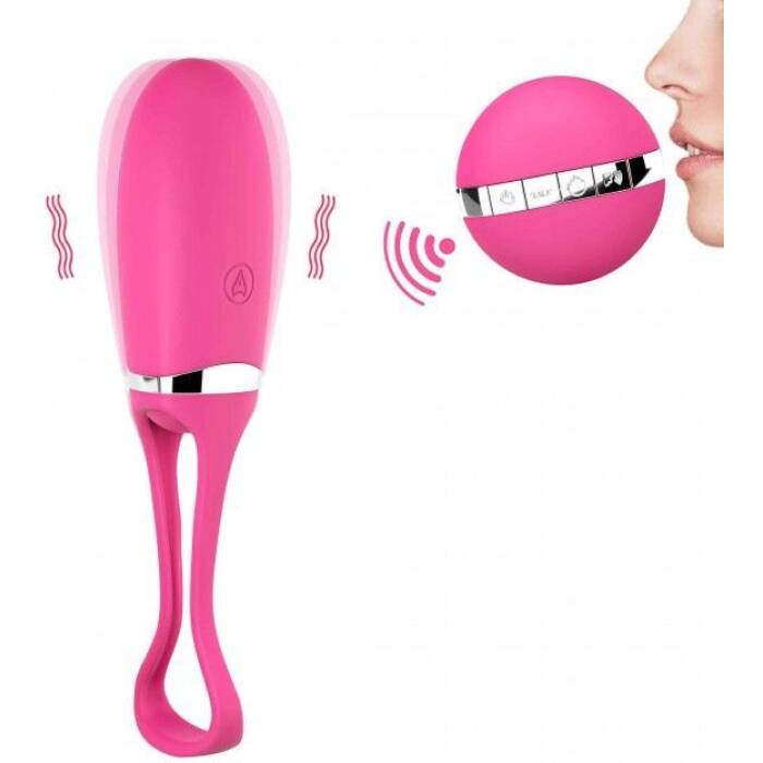 Виброяйце Dorcel Secret Delight Magenta з пультом ДК, з турборежимом і голосовим керування
