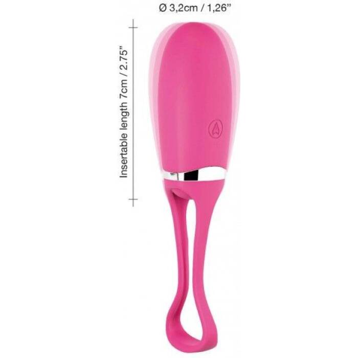 Виброяйце Dorcel Secret Delight Magenta з пультом ДК, з турборежимом і голосовим керування