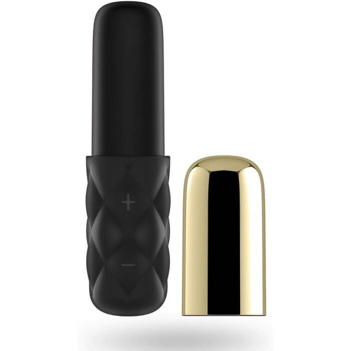 Потужний мінівібратор Satisfyer Sparkling Darling Gold зі знімним ковпачком, 15 режимів роботи