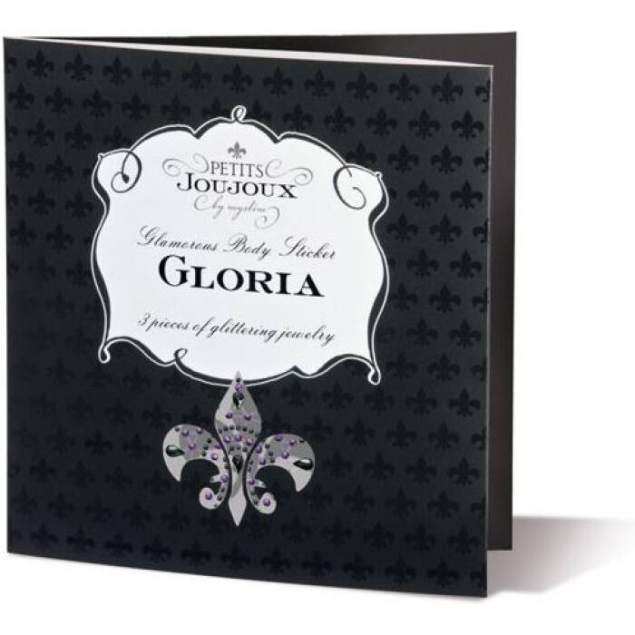 Пестіс з кристалів Petits Joujoux Gloria set of 3 - Silver, прикраса на груди та вульву