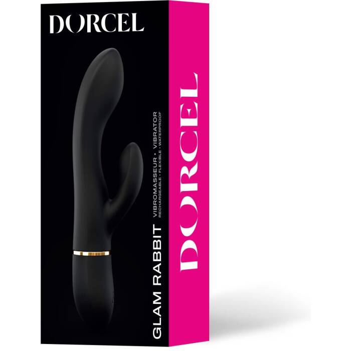 Вібратор-кролик Dorcel GLAM RABBIT, гнучкий стовбур, стимуляція точки G, 2 мотори