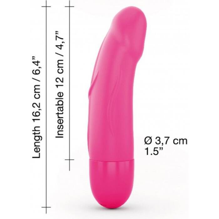 Вібратор Dorcel Real Vibration S Magenta 2.0, діаметр 3,7см, перезаряджається, для точки G