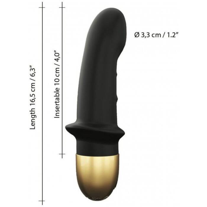 Вібратор Dorcel Mini Lover Black 2.0 перезаряджуваний, для точки G і масажу простати