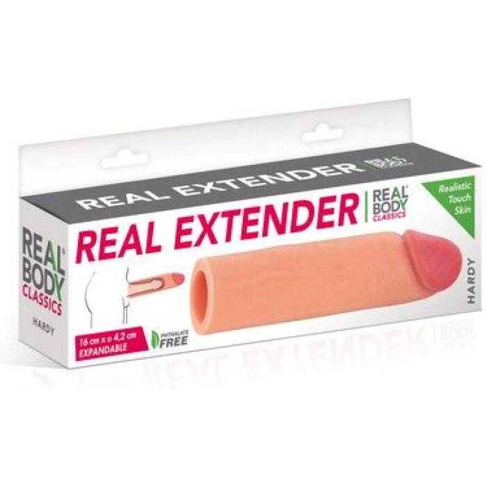 Насадка на член Real Body — Real Extender HARDY з відкритою головкою